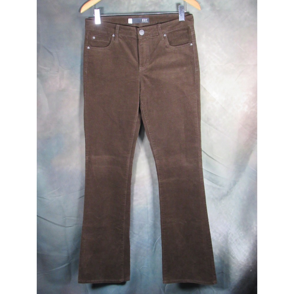 KUT from the Kloth Karen Baby Bootcut Corduroy Pants Brown Size 6